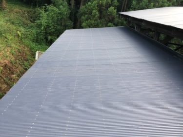 千葉県香取郡多古町　S様邸　農機具小屋波トタン葺き替え工事