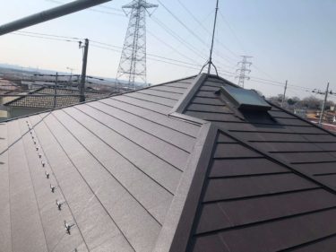 我孫子市　C様邸　屋根ガルバリウム鋼板葺き替え工事